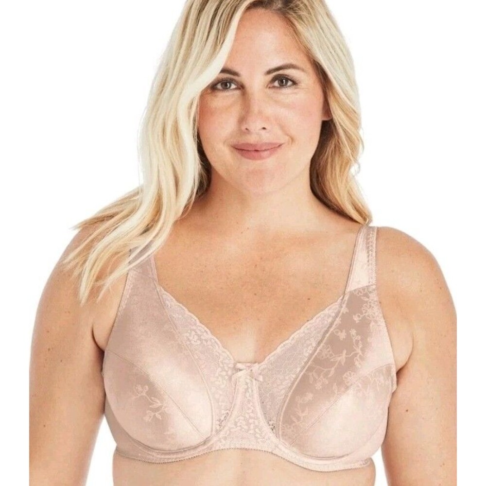 Playtex Women's Size 38D Bra Lift Supports Underwire Full Coverage #4422 Pink